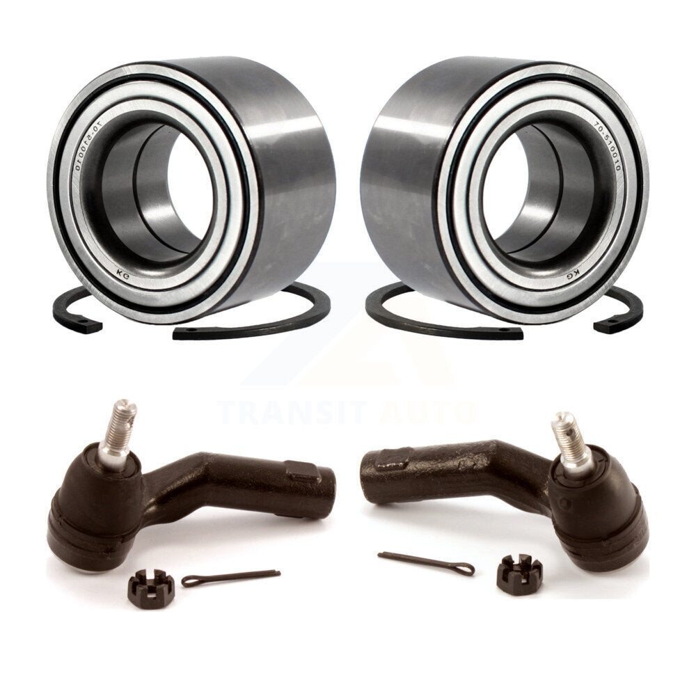 Wheel Bearing And Tie Rod End Front Kit For Mazda 3 Non-ABS