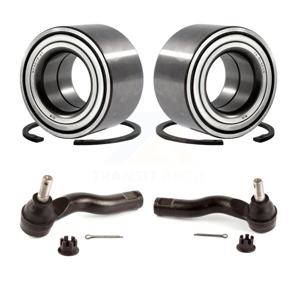 Wheel Bearing & Tie Rod End Front Kit For Ford Fusion Mazda 6 Lincoln MKZ Zephyr