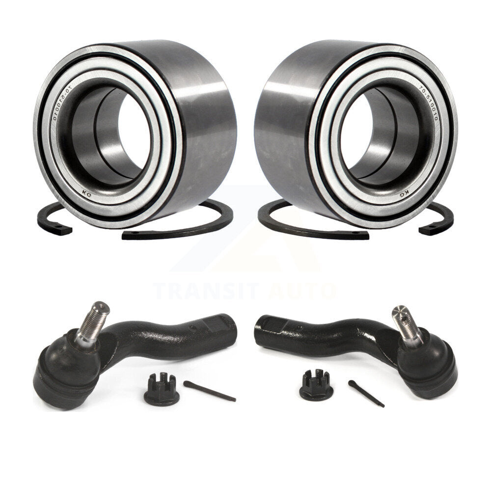 Wheel Bearing And Tie Rod End Front Kit For Ford Fusion Lincoln MKZ