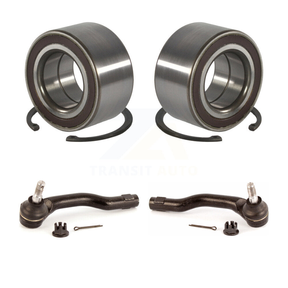 Wheel Bearing And Tie Rod End Front Kit For 2011-2014 Mazda 2