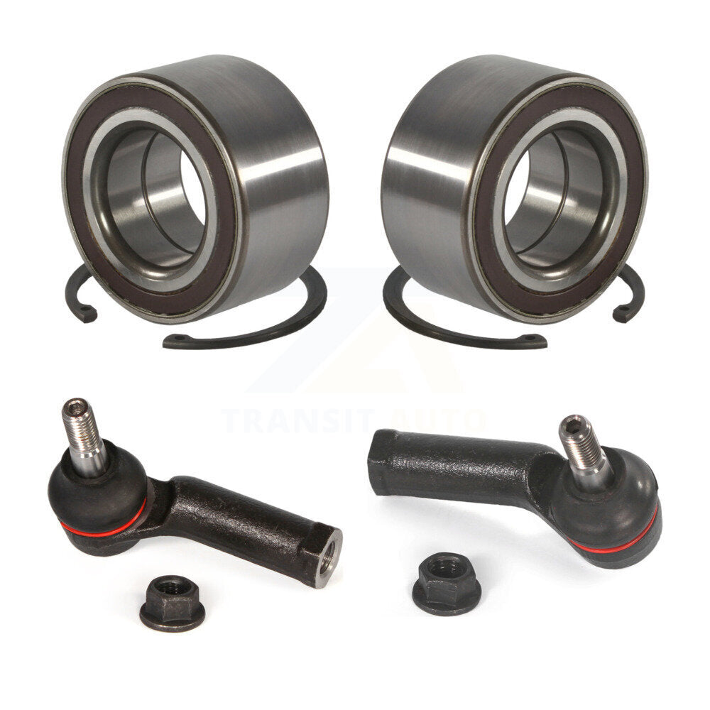 Wheel Bearing And Tie Rod End Front Kit For 2011-2019 Ford Fiesta