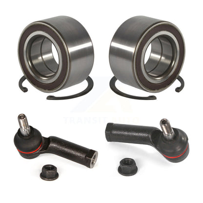 Wheel Bearing And Tie Rod End Front Kit For 2011-2019 Ford Fiesta