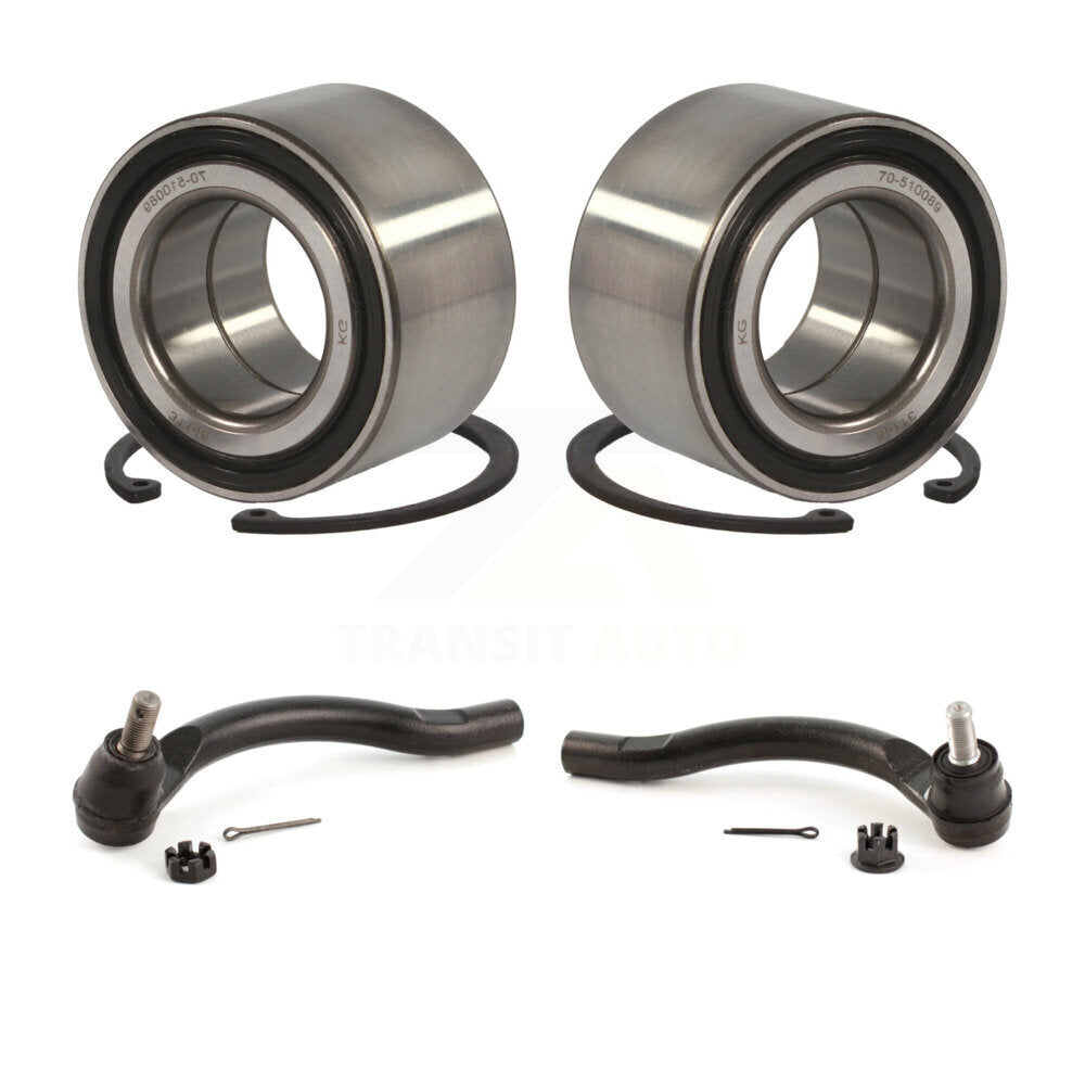 Wheel Bearing And Tie Rod End Front Kit For 2006-2011 Honda Civic 1.3L 1.8L