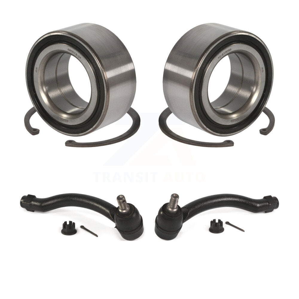 Wheel Bearing And Tie Rod End Front Kit For 2009-2014 Acura TL