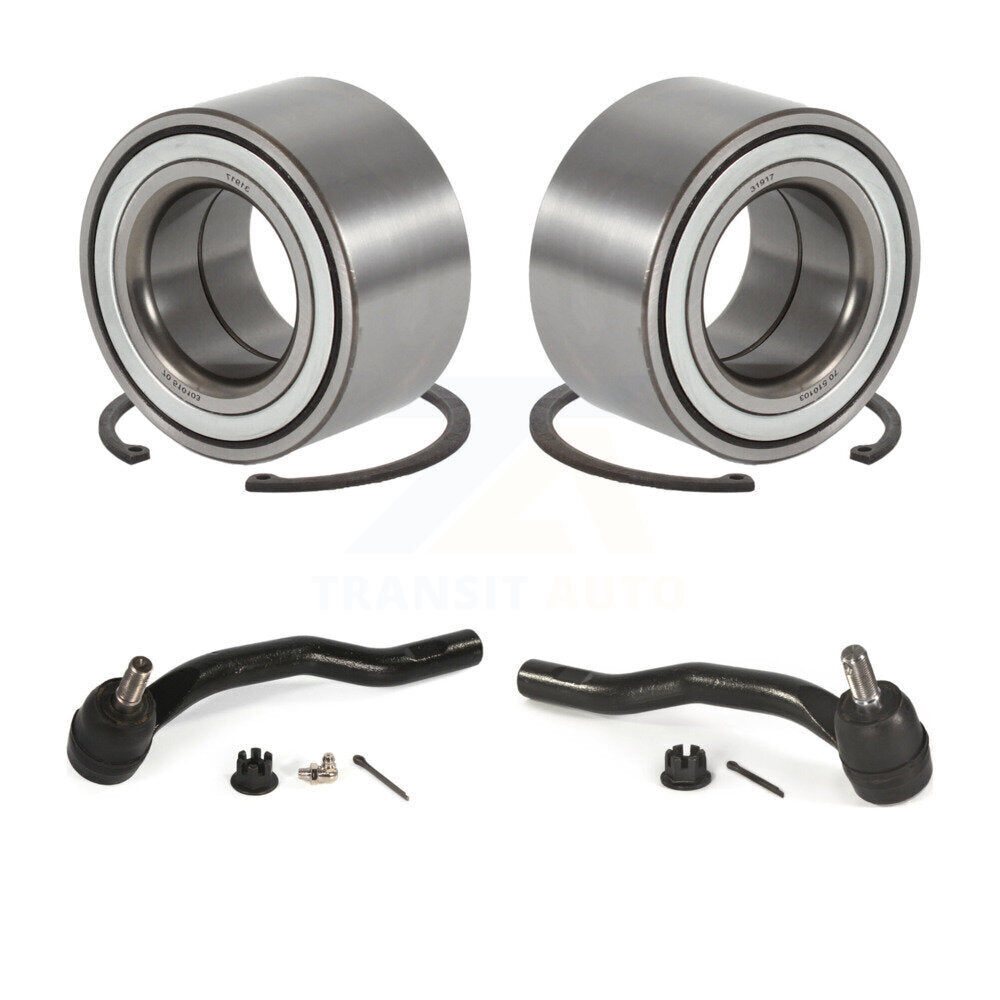 Wheel Bearing And Tie Rod End Front Kit For 2009-2013 Mazda 6 3.7L