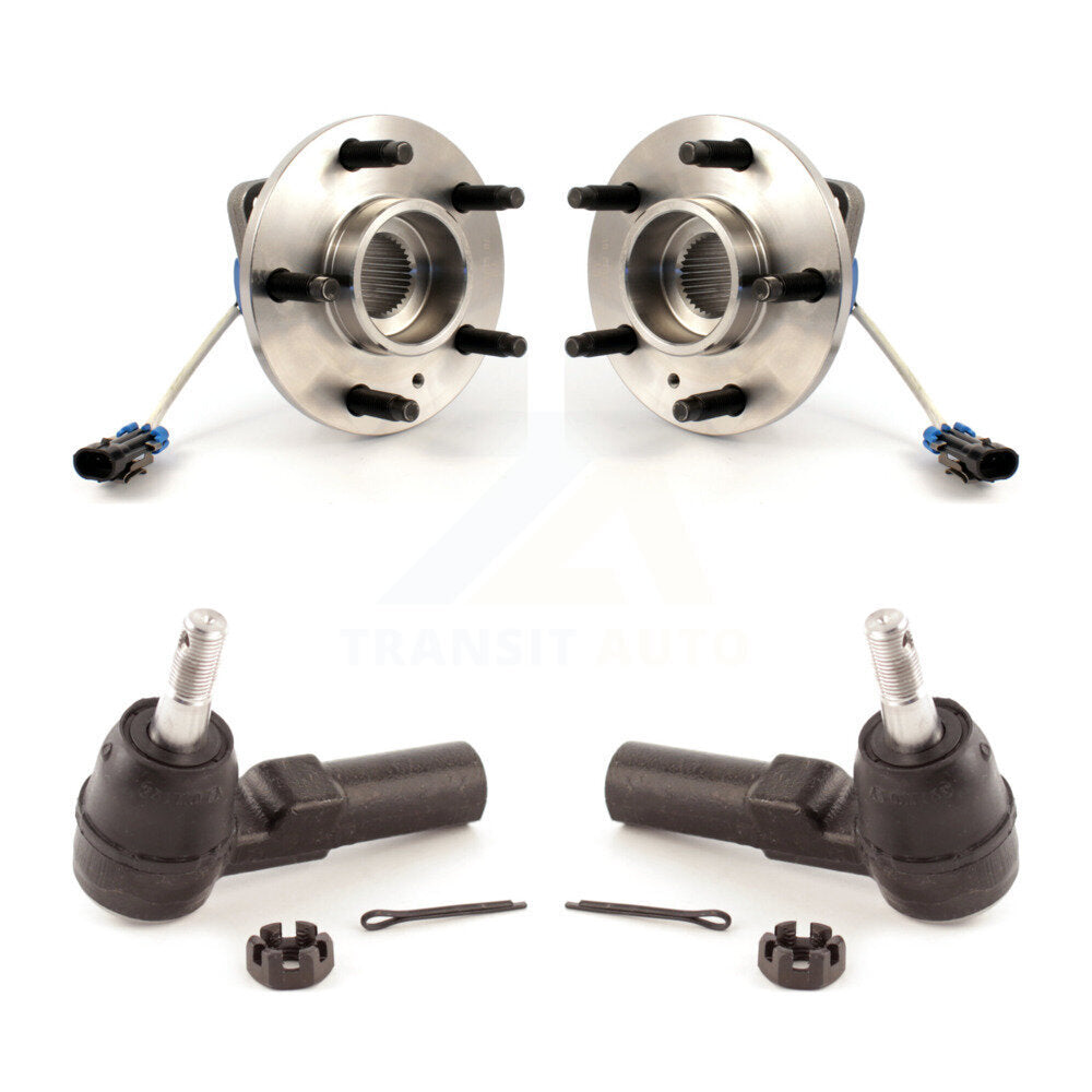 Wheel Bearing Tie Rod End Front Kit For Buick Lucerne Cadillac LeSabre DTS Park