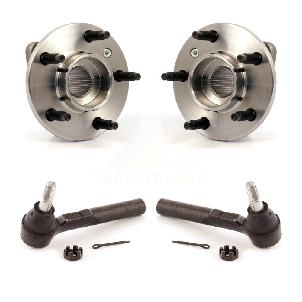 Wheel Bearing Tie Rod End Front Kit For Buick Rendezvous Chevrolet Malibu Aztek