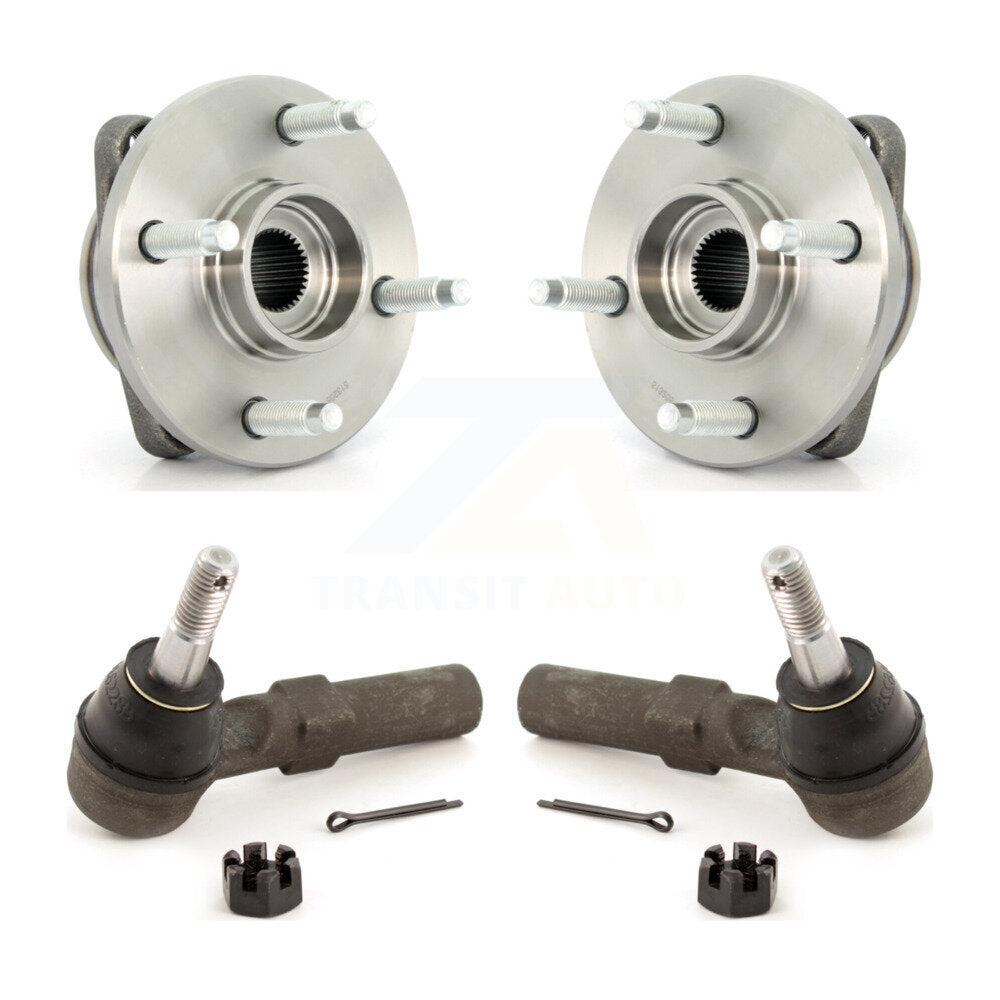 Wheel Bearing & Tie Rod End Front Kit For Chevrolet Cobalt Pontiac G5 Saturn Ion