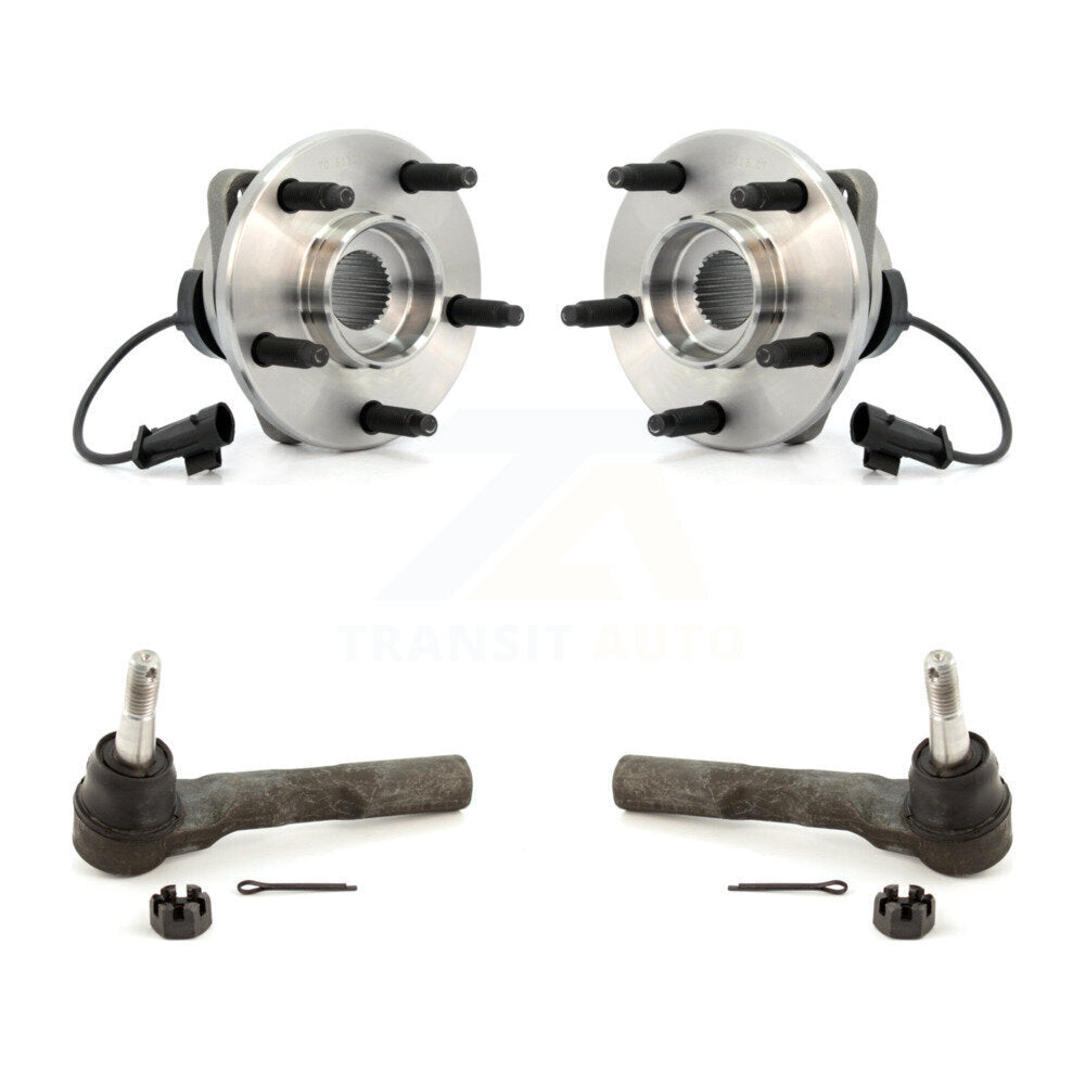 Wheel Bearing Tie Rod End Front Kit For Chevrolet Malibu Pontiac G6 Saturn Aura