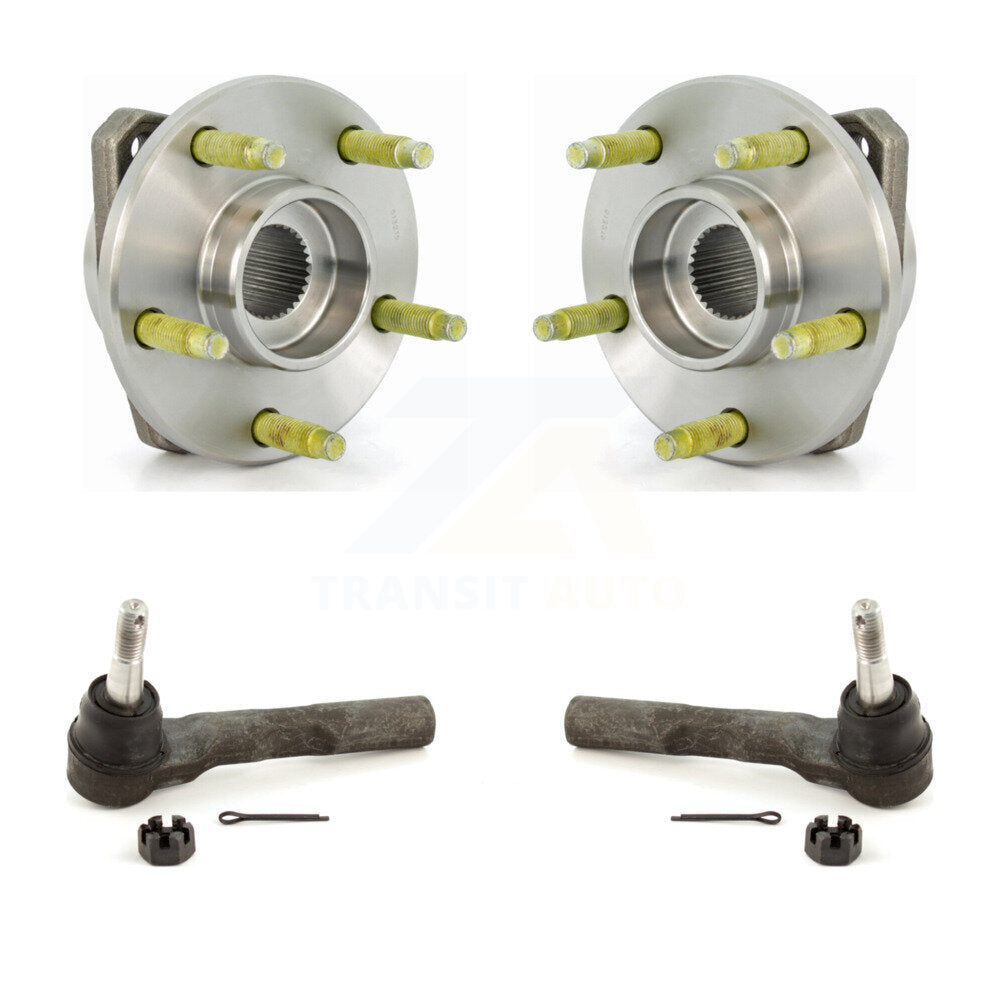 Wheel Bearing And Tie Rod End Front Kit For Chevrolet Malibu Pontiac G6 Non-ABS