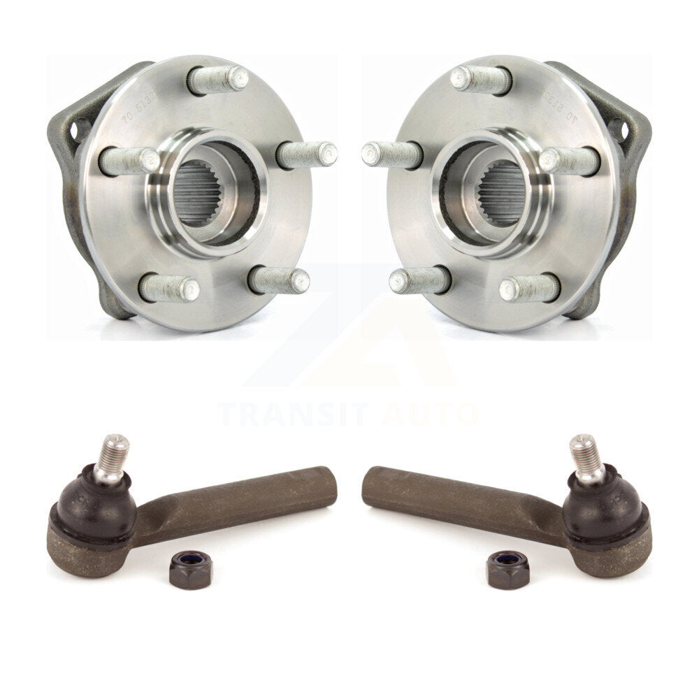 Wheel Bearing & Tie Rod End Front Kit For Subaru Impreza Forester Outback Legacy