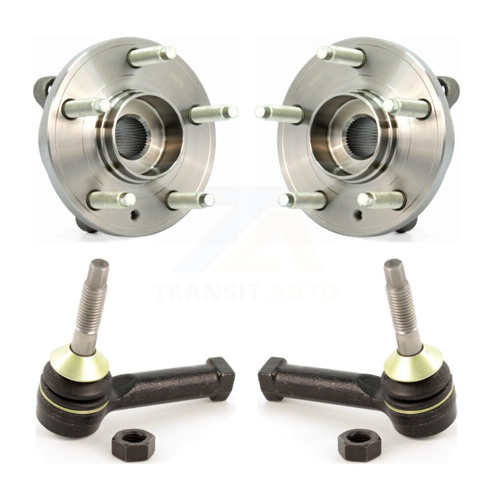 Wheel Bearing And Tie Rod End Front Kit For Ford Taurus Flex Lincoln MKS MKT