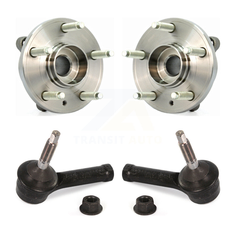 Wheel Bearing And Tie Rod End Front Kit For Ford Flex Lincoln MKT