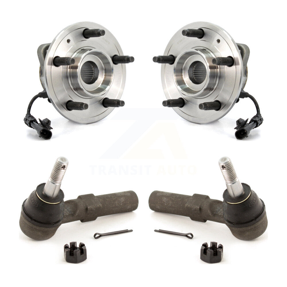 Wheel Bearing Tie Rod End Front Kit For Chevrolet Equinox Pontiac Torrent Saturn