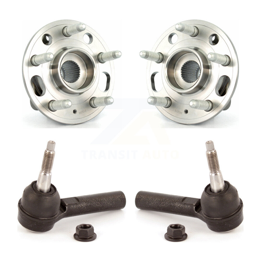 Wheel Bearing Tie Rod End Front Kit For 2010-2017 Chevrolet Equinox GMC Terrain