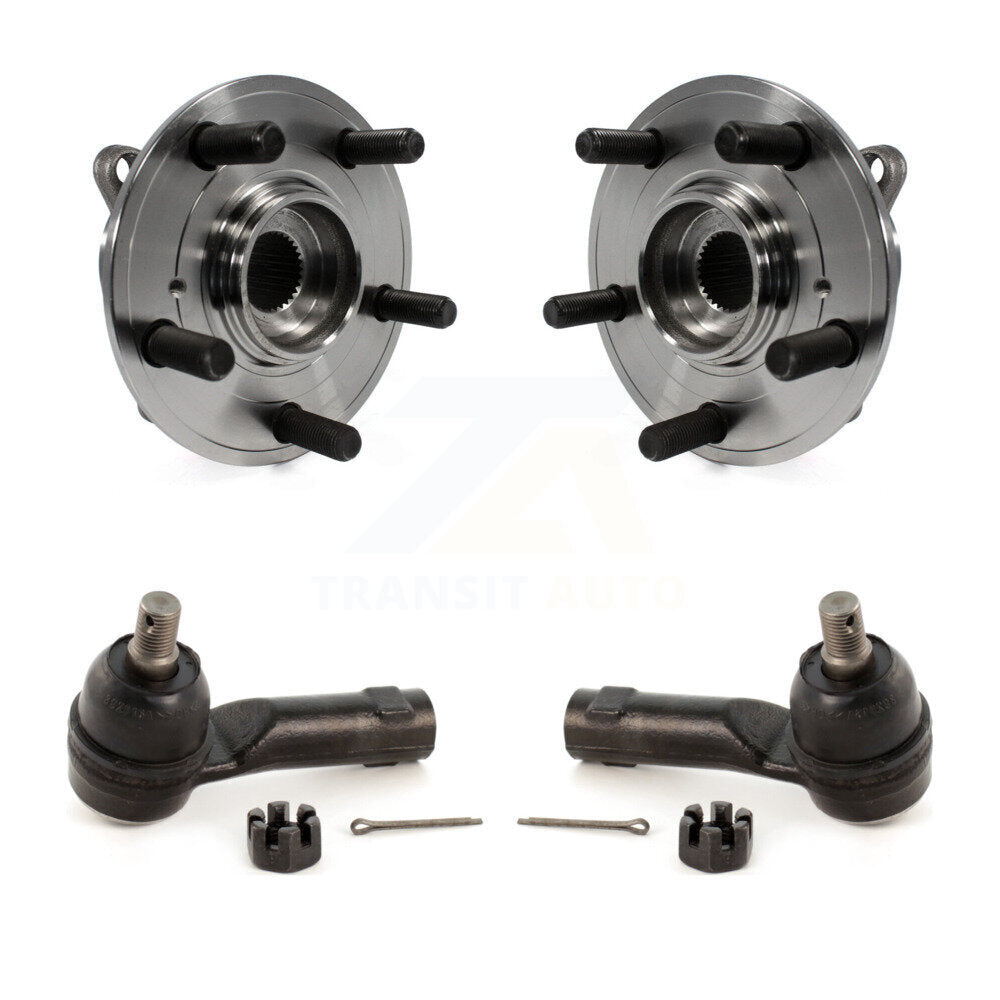 Wheel Bearing And Tie Rod End Front Kit For 2011-2017 Honda Odyssey
