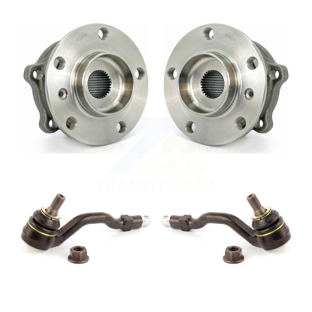 Wheel Bearing And Tie Rod End Front Kit For BMW X5 X6 M12 X 1.5 Thread