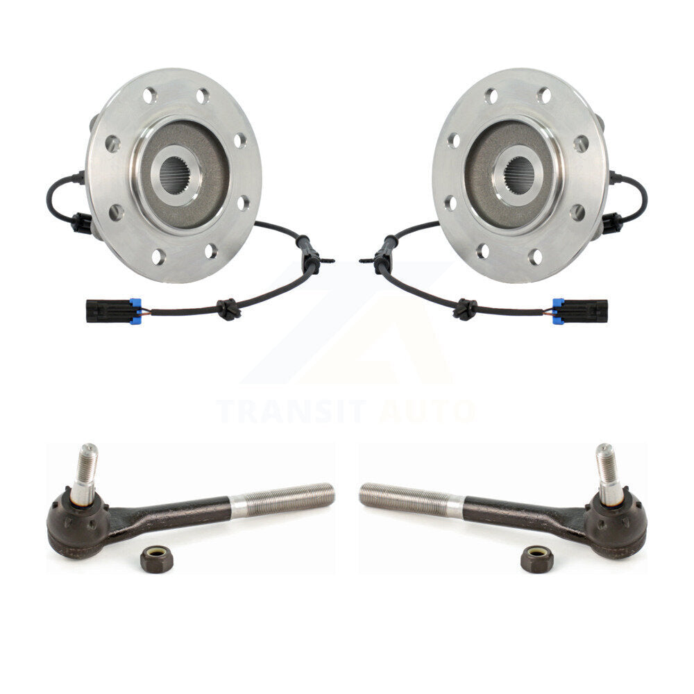 Wheel Bearing & Tie Rod End Front Kit For Chevrolet GMC K1500 K2500 K3500 Tahoe