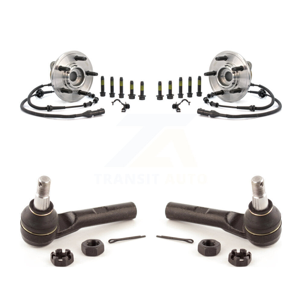Wheel Bearing And Tie Rod End Front Kit For Ford Explorer Mercury Mountaineer