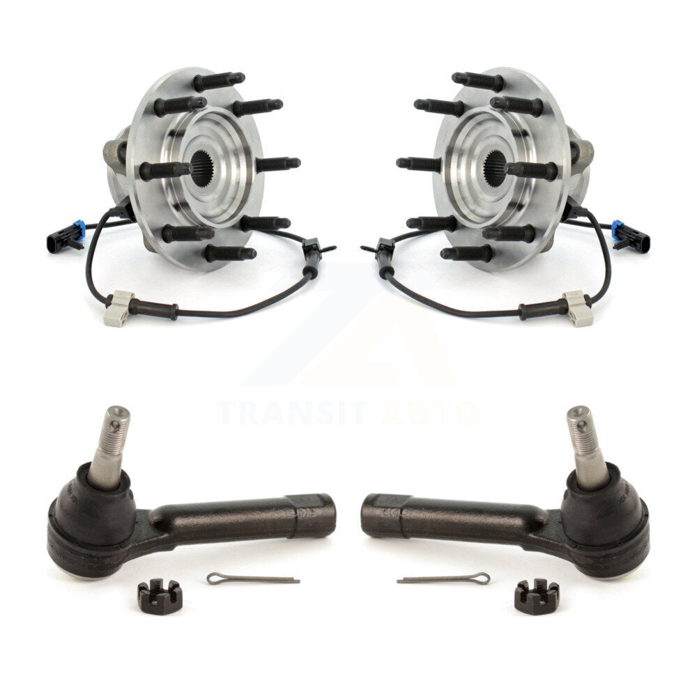 Wheel Bearing Tie Rod End Front Kit For Chevrolet GMC Silverado 1500 Sierra 2500