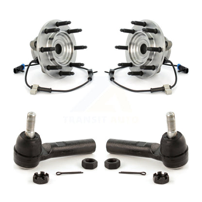 Wheel Bearing & Tie Rod End Front Kit For GMC Chevrolet Sierra 2500 HD Silverado