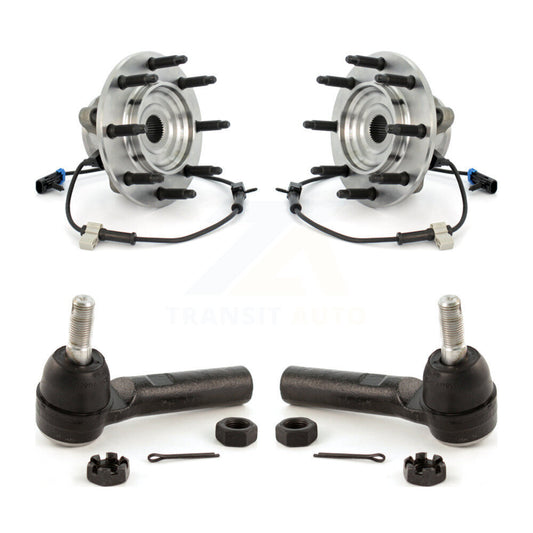 Wheel Bearing & Tie Rod End Front Kit For GMC Chevrolet Sierra 2500 HD Silverado