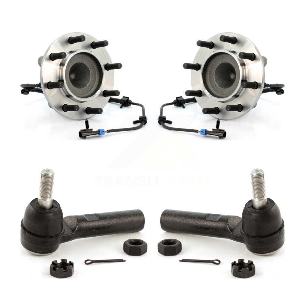 Wheel Bearing & Tie Rod End Front Kit For Chevrolet Express 3500 GMC Savana 4500