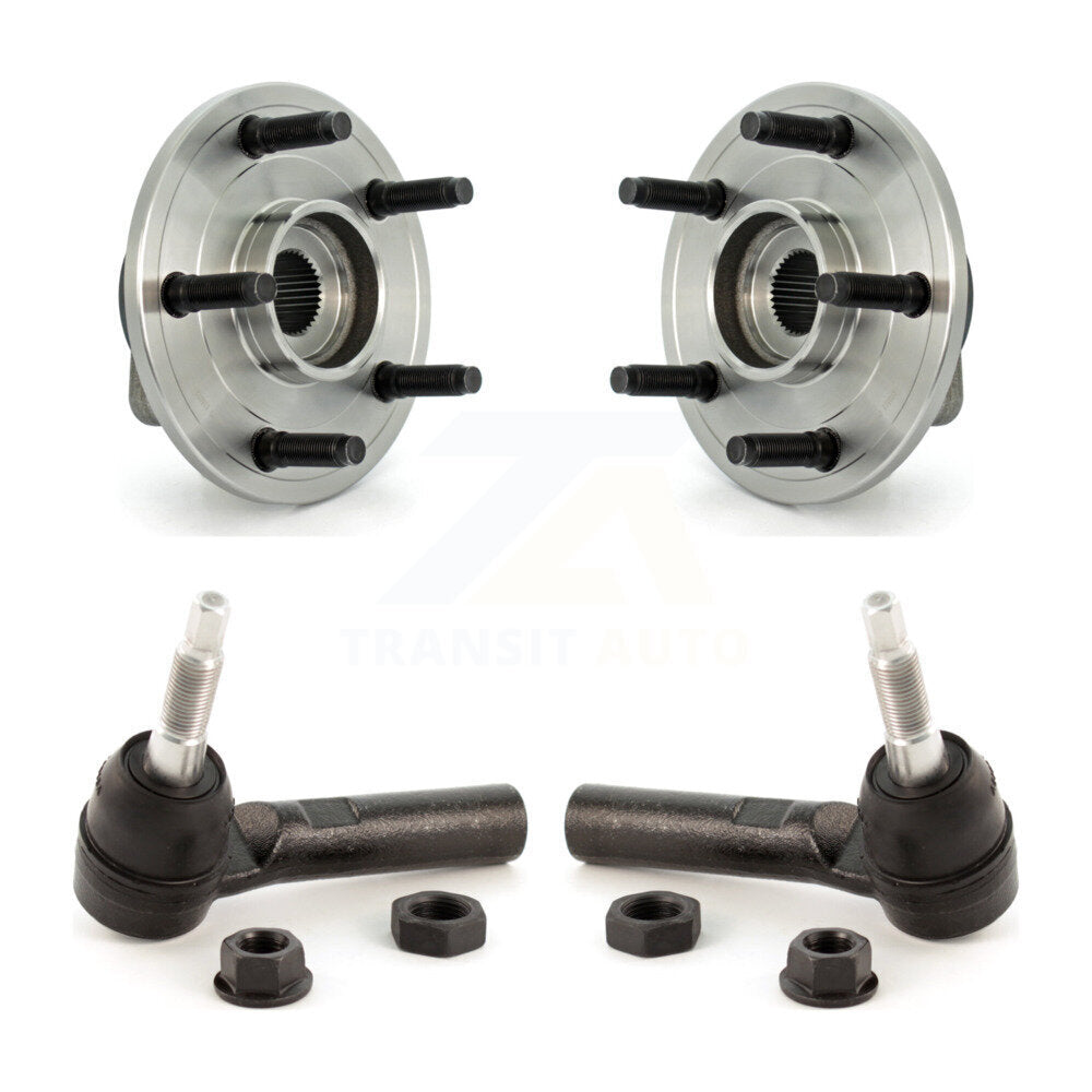 Wheel Bearing & Tie Rod End Front Kit For 02-05 Dodge Ram 1500 With 5 Lug Wheels