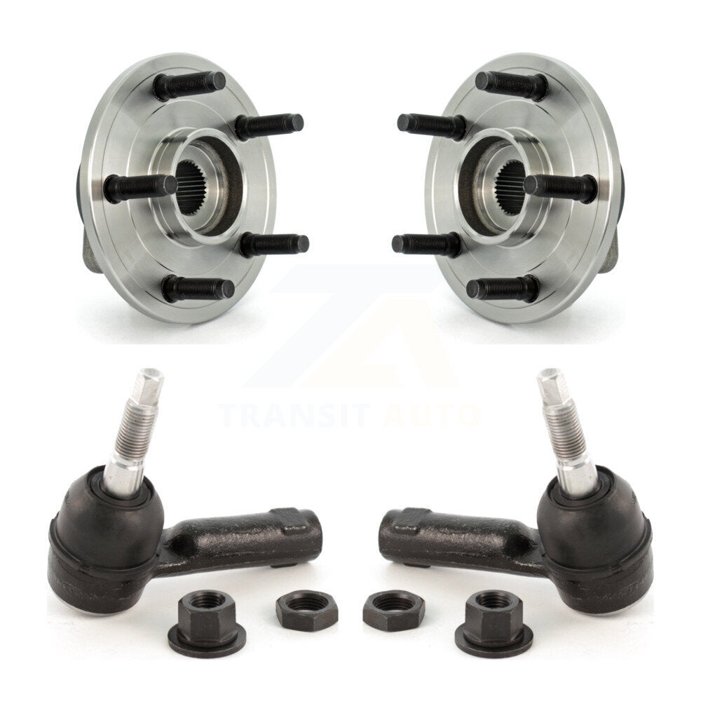Wheel Bearing & Tie Rod End Front Kit For 06-08 Dodge Ram 1500 With 5 Lug Wheels