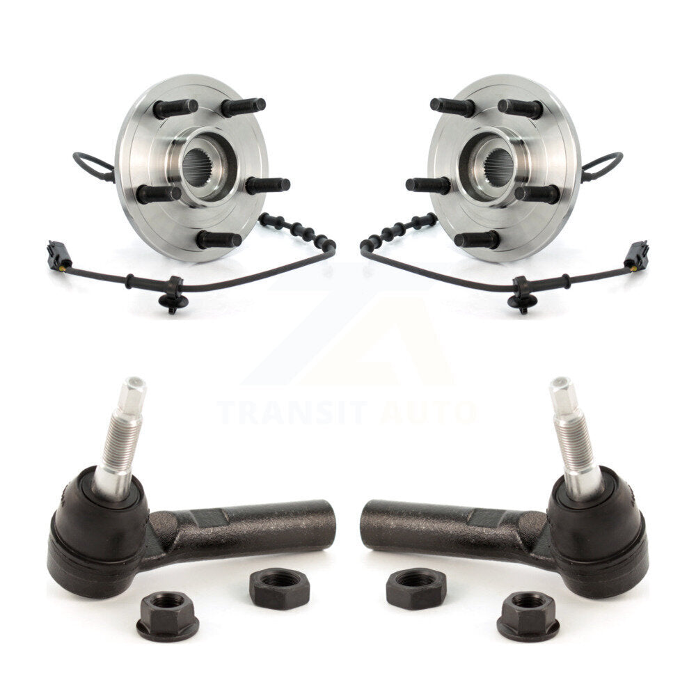 Wheel Bearing And Tie Rod End Front Kit For 2002-2005 Dodge Ram 1500 4-Wheel ABS