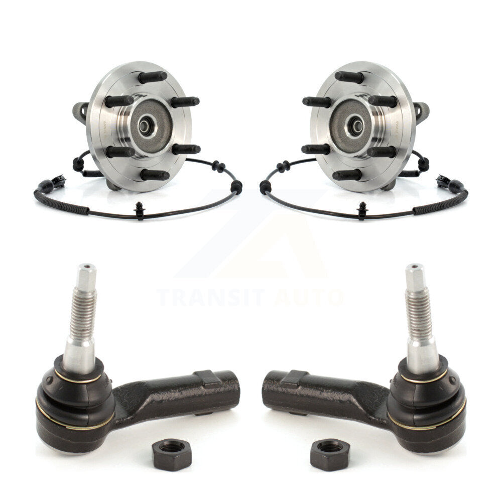 Wheel Bearing And Tie Rod End Front Kit For Ford F-150 Lincoln Mark LT