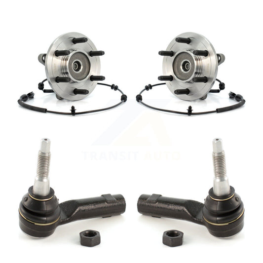 Wheel Bearing And Tie Rod End Front Kit For Ford F-150 Lincoln Mark LT