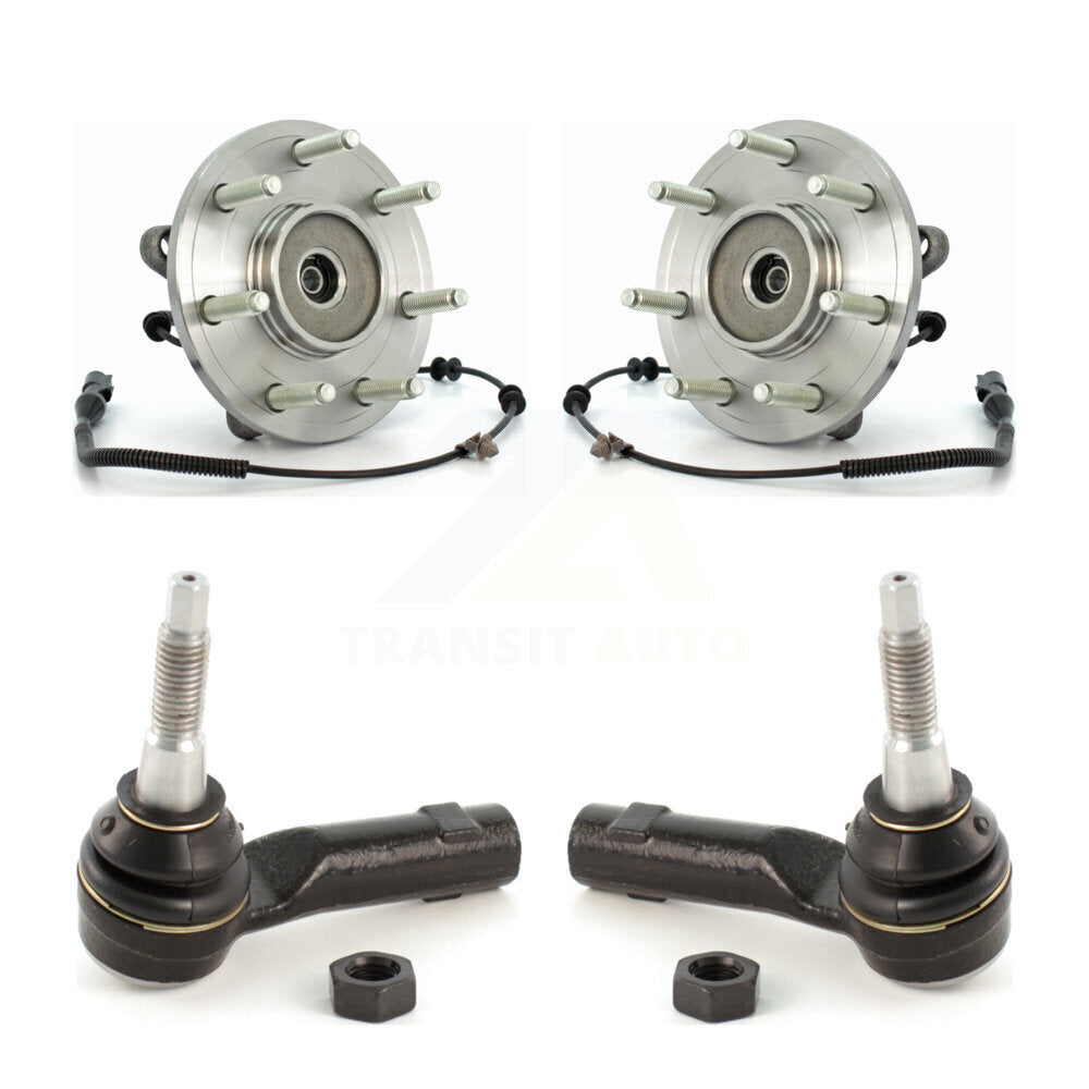 Wheel Bearing And Tie Rod End Front Kit For Ford F-150 Lincoln Mark LT