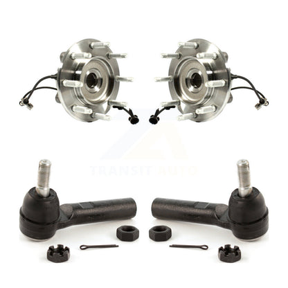 Wheel Bearing & Tie Rod End Front Kit For GMC Chevrolet Sierra 2500 HD Silverado