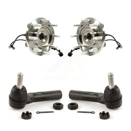 Wheel Bearing & Tie Rod End Front Kit For GMC Chevrolet Sierra 2500 HD Silverado