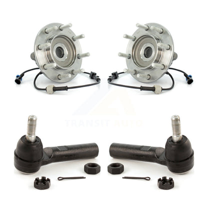 Wheel Bearing Tie Rod End Front Kit For Chevrolet GMC Sierra 3500 Silverado RWD