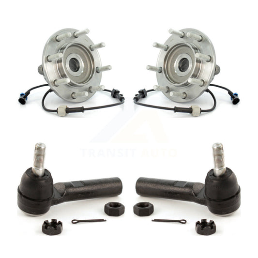 Wheel Bearing Tie Rod End Front Kit For Chevrolet GMC Sierra 3500 Silverado RWD