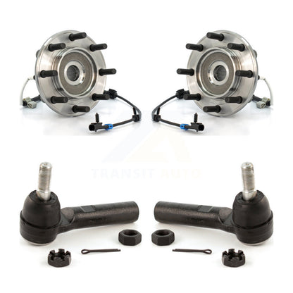 Wheel Bearing Tie Rod End Front Kit For Chevrolet GMC Sierra 3500 Silverado 4WD