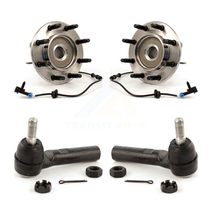 Wheel Bearing & Tie Rod End Front Kit For Chevrolet GMC Sierra 2500 HD Silverado