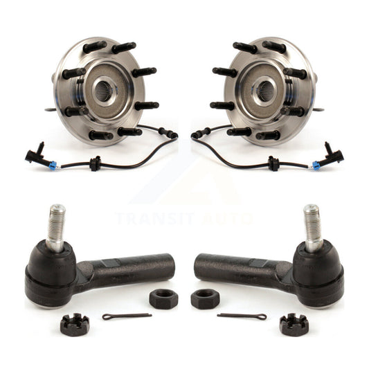 Wheel Bearing & Tie Rod End Front Kit For Chevrolet GMC Sierra 2500 HD Silverado