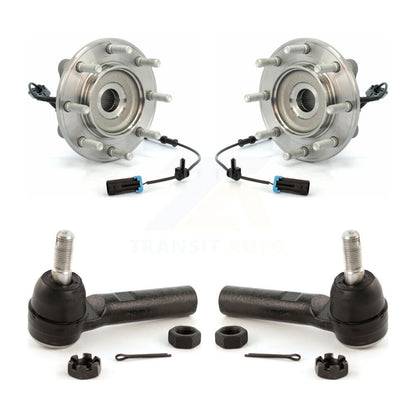 Wheel Bearing & Tie Rod End Front Kit For GMC Sierra 3500 HD Chevrolet Silverado