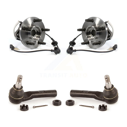 Wheel Bearing & Tie Rod End Front Kit For 05-10 Mazda B4000 4WD Square Connector