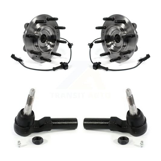 Wheel Bearing & Tie Rod End Front Kit For GMC Chevrolet Sierra 2500 HD Silverado
