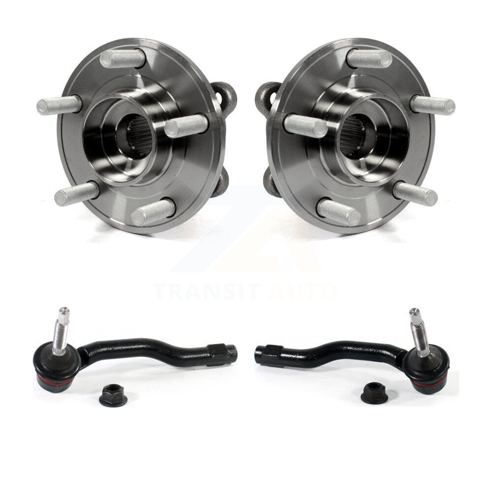 Wheel Bearing Tie Rod End Front Kit For Ford Fusion Lincoln MKZ Police Responder