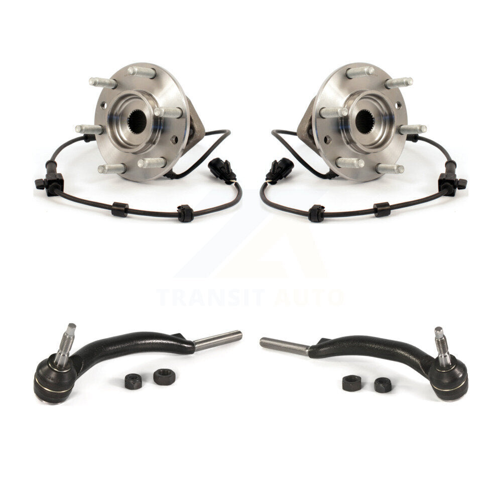 Wheel Bearing Tie Rod End Front Kit For GMC Envoy Chevrolet Trailblazer Bravada