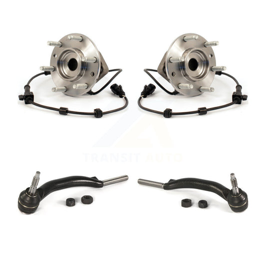 Wheel Bearing Tie Rod End Front Kit For GMC Envoy Chevrolet Trailblazer Bravada