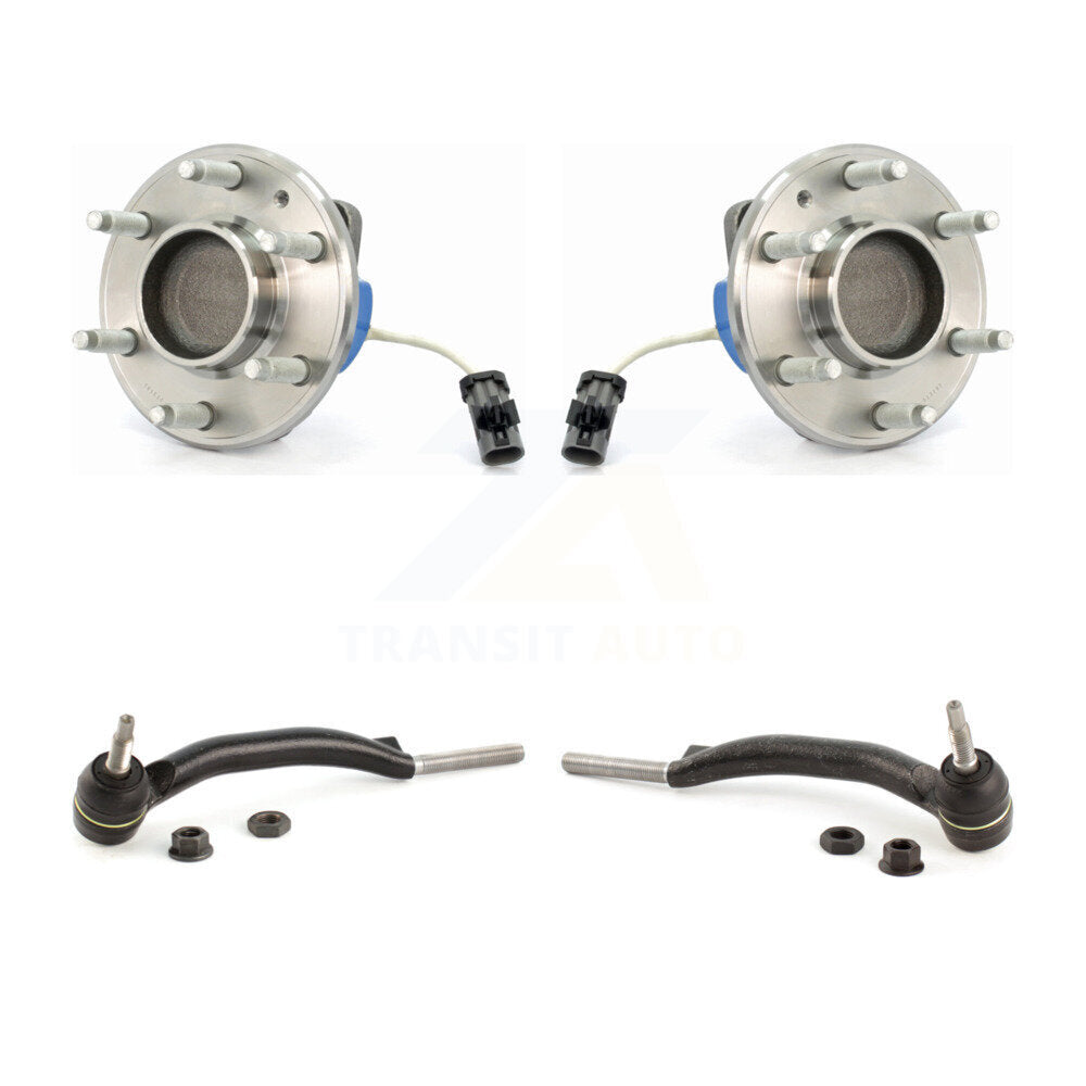 Wheel Bearing And Tie Rod End Front Kit For 2004-2009 Cadillac SRX RWD