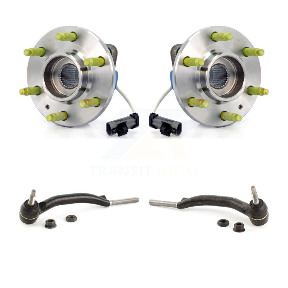 Wheel Bearing And Tie Rod End Front Kit For 2004-2009 Cadillac SRX AWD