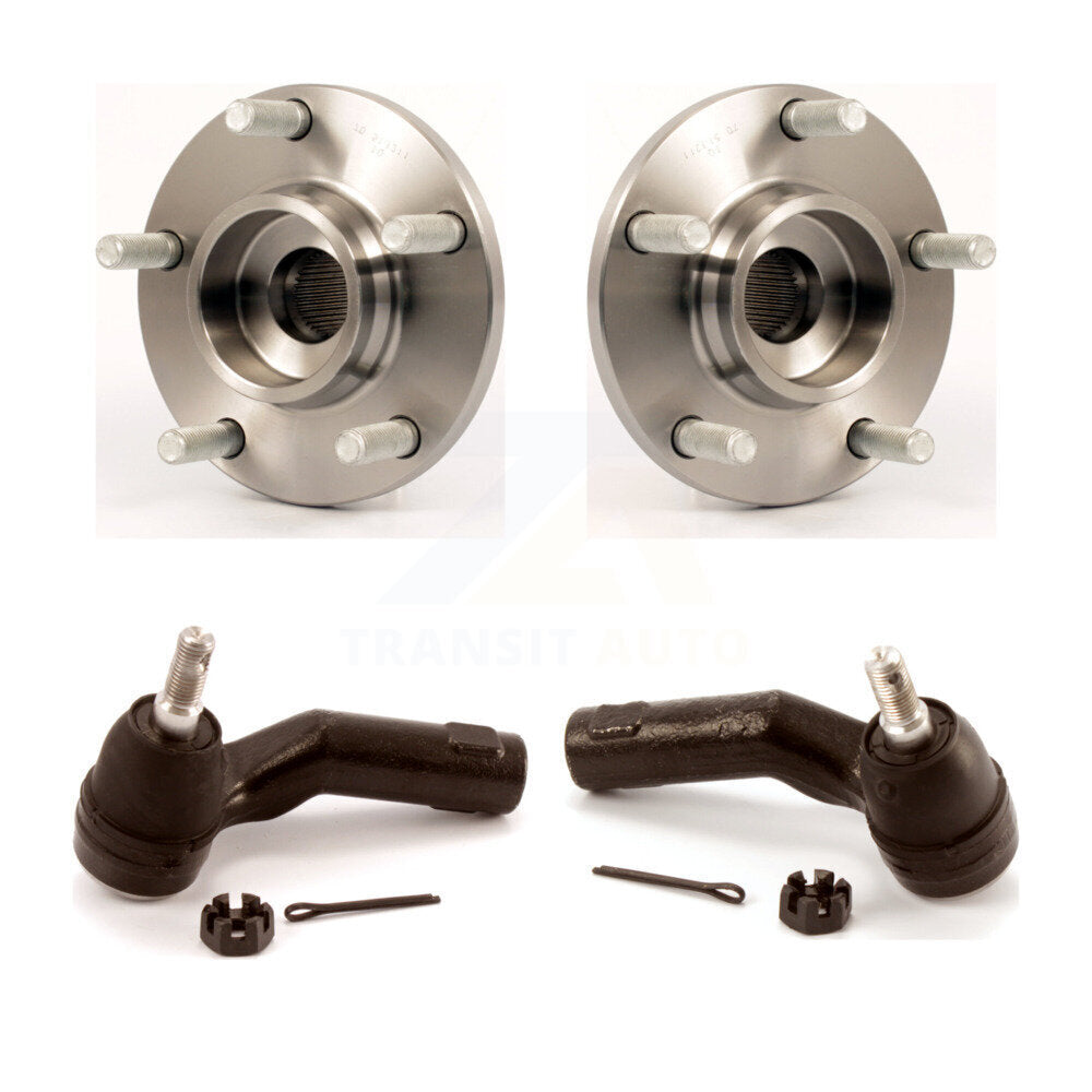 Wheel Bearing And Tie Rod End Front Kit For Mazda 3