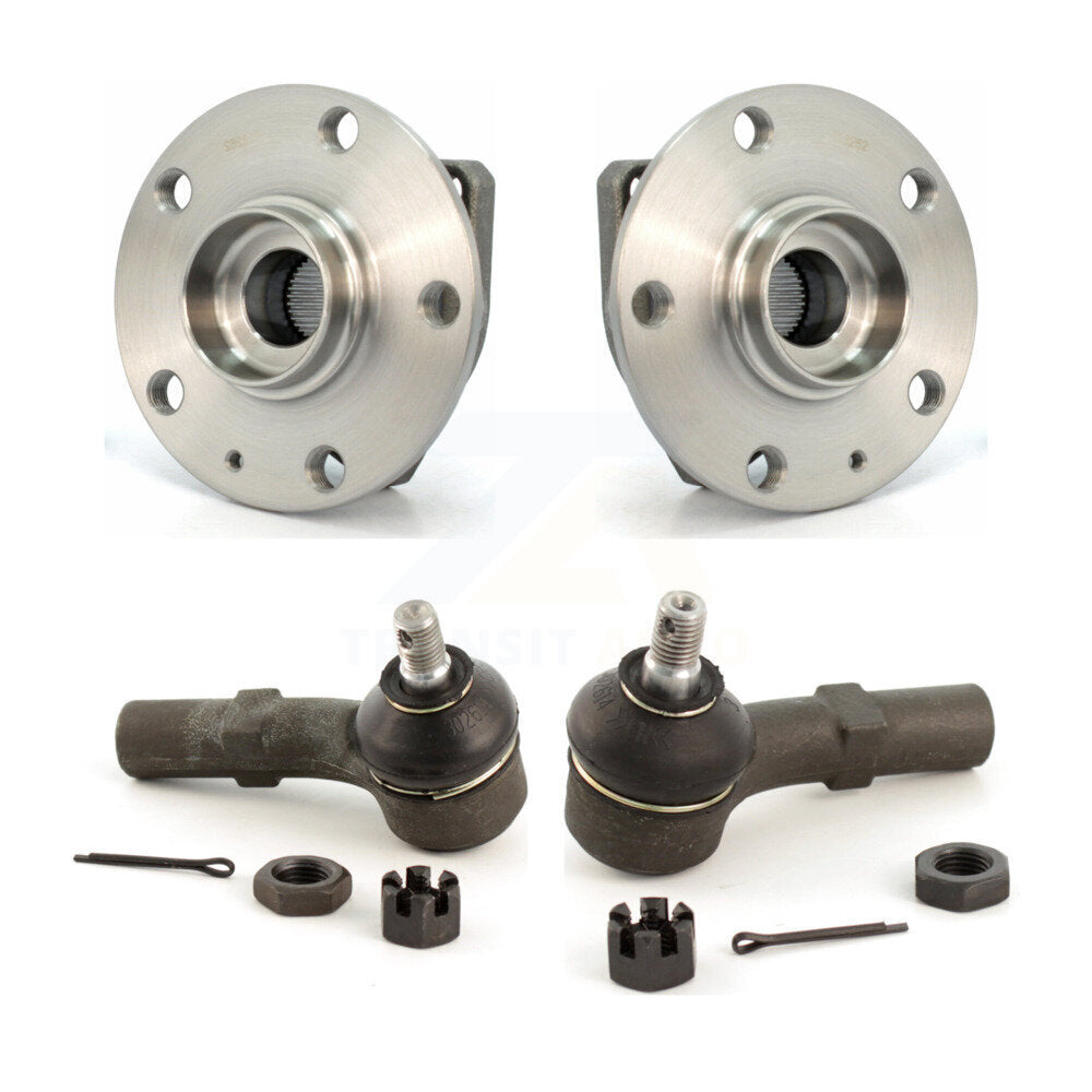 Wheel Bearing And Tie Rod End Front Kit For 2007-2010 Volkswagen Golf City